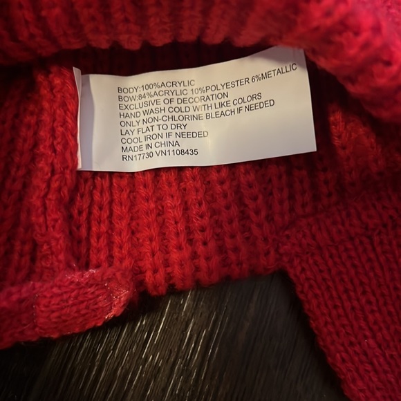 🚨4/$13🚨 Target Red Bow Baby Winter Hat - Picture 3 of 5
